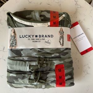 4-Piece NWT Lucky Brand Camouflage Camouflage Set